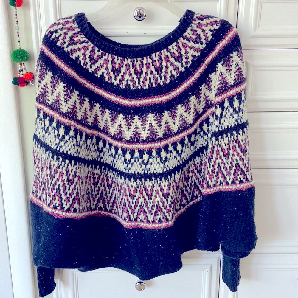 Knit Poncho Sweater
